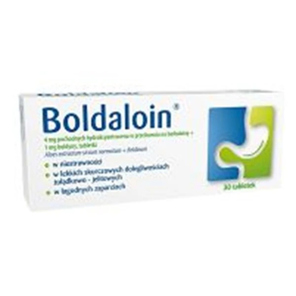 Boldaloin (23,6mg+1mg), 30 tabletek