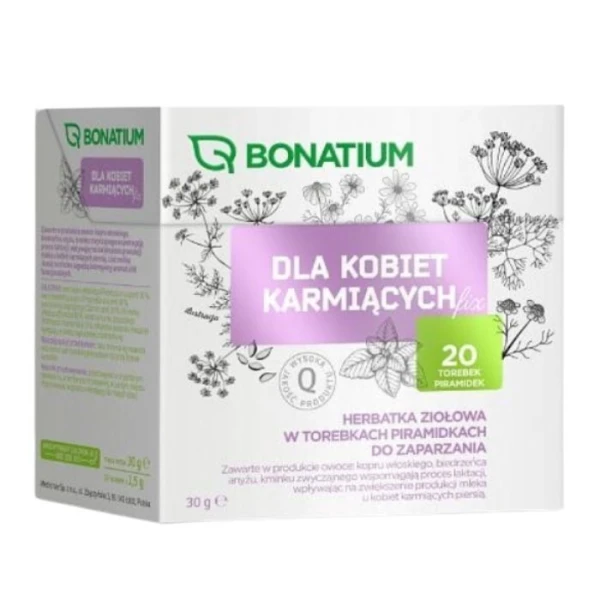 Bonatium, Herbatka dla kobiet karmiących, ziołowa, 20 saszetek