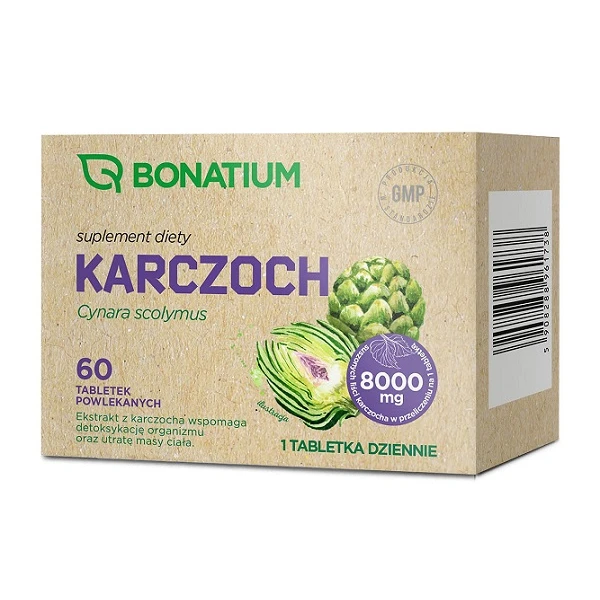 Bonatium, Karczoch, 60 tabletek powlekanych
