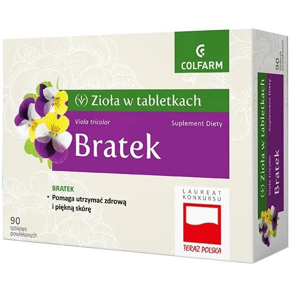 Zioła w tabletkach, Bratek, 90 tabletek