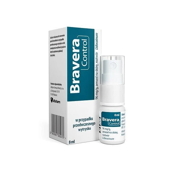 Bravera Control 96mg/g, aerozol na skórę, 8ml