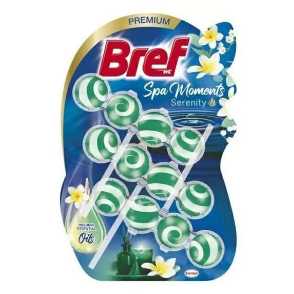 Bref WC SPA Moments, zawieszka toaletowa, Serenity, 3x50g