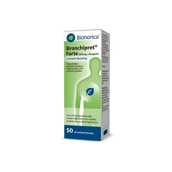 Bronchipret Forte (490mg + 49mg)/ml, roztwór doustny, 50ml