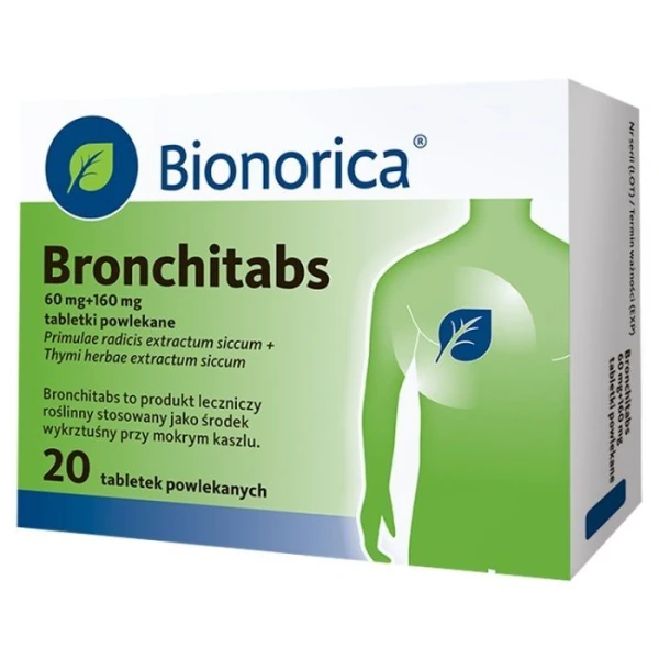 Bronchitabs 60mg+160mg, 20 tabletek