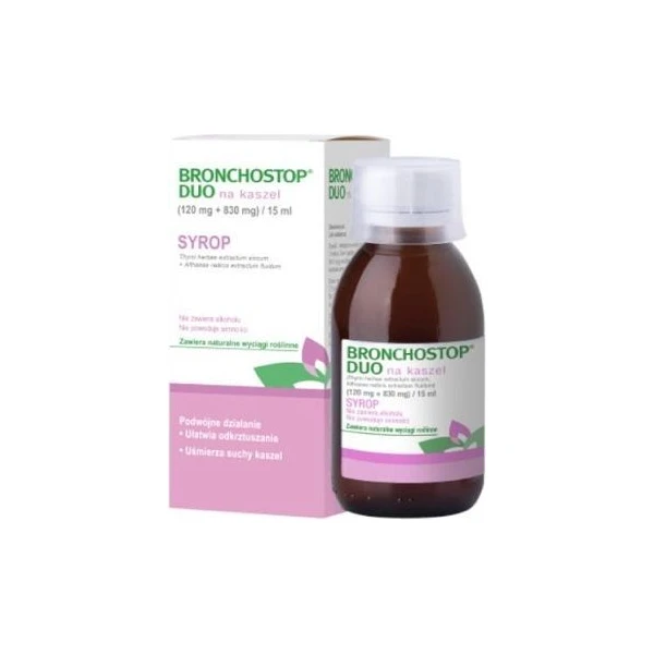 [DATA - 2026-10-31] Bronchostop Duo na kaszel (120mg+830mg)/15ml, syrop, 200ml