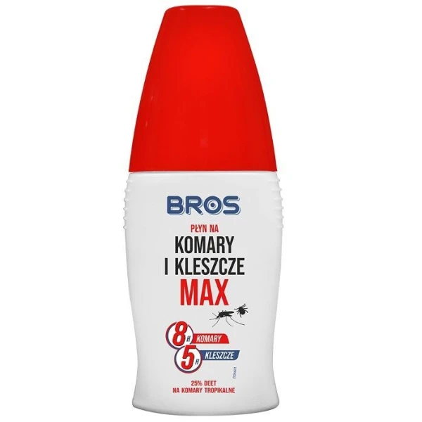 Bros Max, płyn na komary i kleszcze DEET 25,77%, 50ml