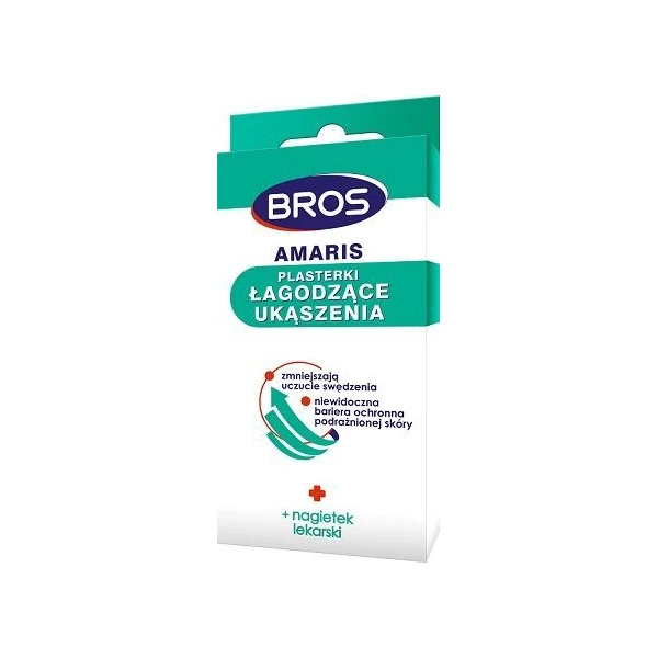 Bros, plastry łagodzące ukąszenia, 20 sztuk