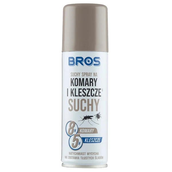 Bros, suchy spray na komary i kleszcze, 90ml
