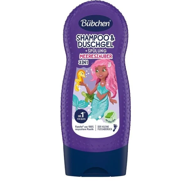 Bubchen Meereszauber, szampon, odżywka i żel pod prysznic 3w1 dla dzieci, 230ml