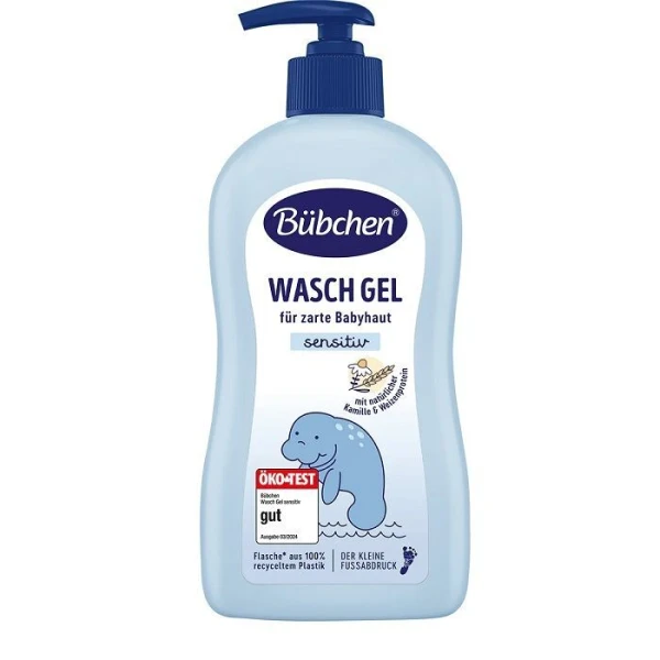 Bubchen Sensitiv, żel do mycia dla dzieci z rumiankiem i proteinami pszenicy, 400ml