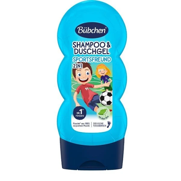 Bubchen Sportsfreund, szampon i żel pod prysznic 2w1 dla dzieci, 230ml