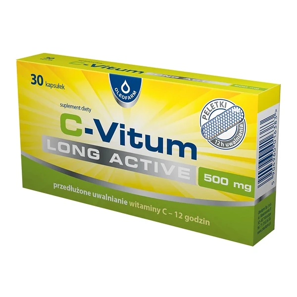 C-Vitum Long Active 500mg, 30 kapsułek
