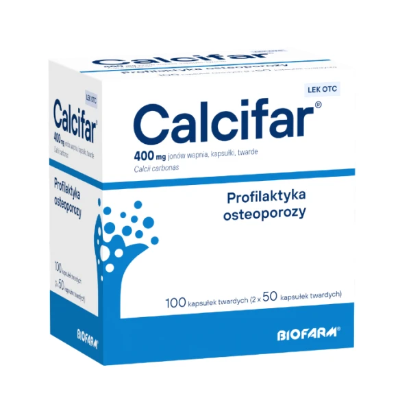 Calcifar (400mg Ca2+), 100 kapsułek