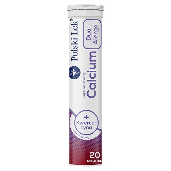 Calcium + kwercetyna, Duo Alergo, bezsmakowy, 20 tabletek musujących