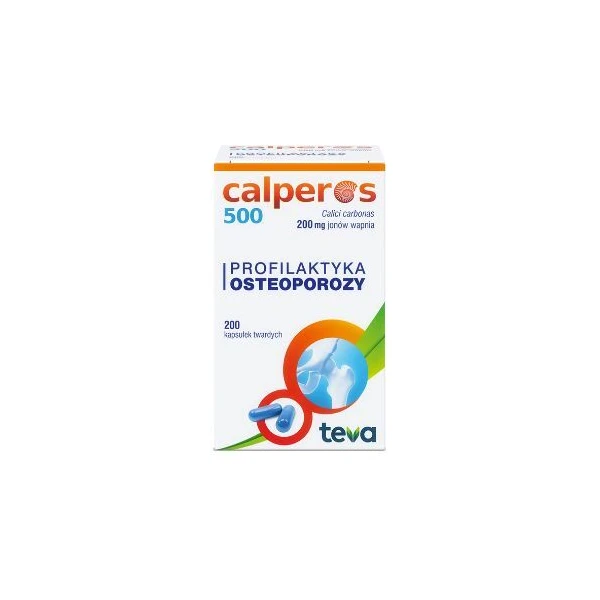 Calperos 500 (200mg Ca2+), 200 kapsułek