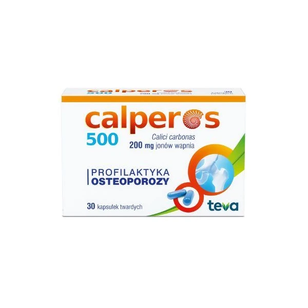Calperos 500 (200mg Ca2+), 30 kapsułek