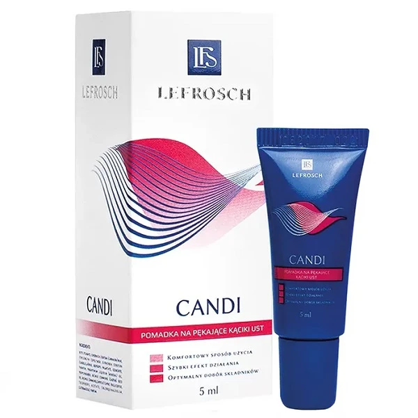 Lefrosch, Candi, pomadka na pękające kąciki ust, 5ml