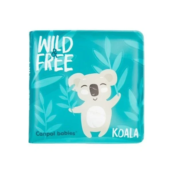Canpol, miękka książeczka kąpielowa z piszczkiem, koala, Wild Free, po 6 miesiącu życia, 2/083, 1 sztuka