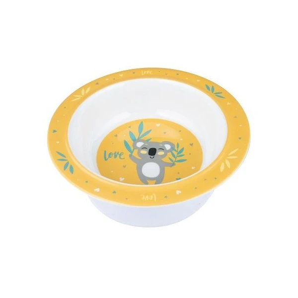 Canpol, miseczka z przyssawką z melaminy, Exotic Animals, yellow, po 4 miesiącu, 4/519, 1 sztuka