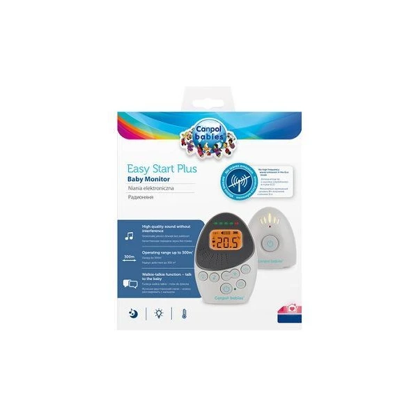 Canpol, niania elektroniczna, dwukierunkowa, EasyStart Plus, 77/101, 1 zestaw