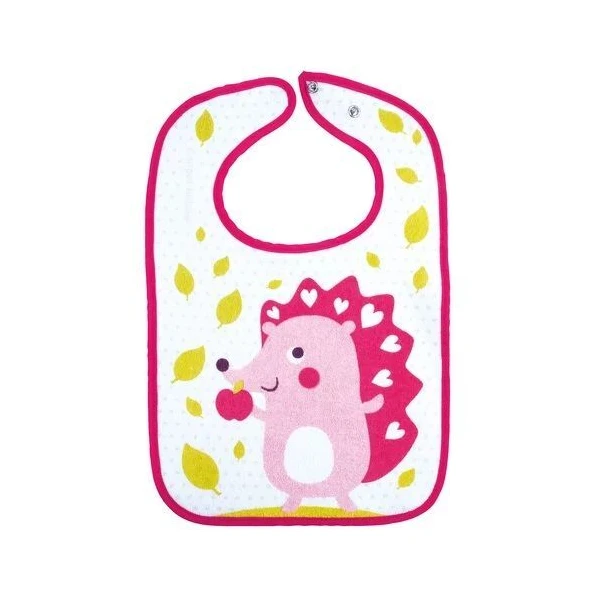 Canpol, śliniak frotte z regulowanym zapięciem na napy, Cute animals, od urodzenia, 15/104, 1 sztuka