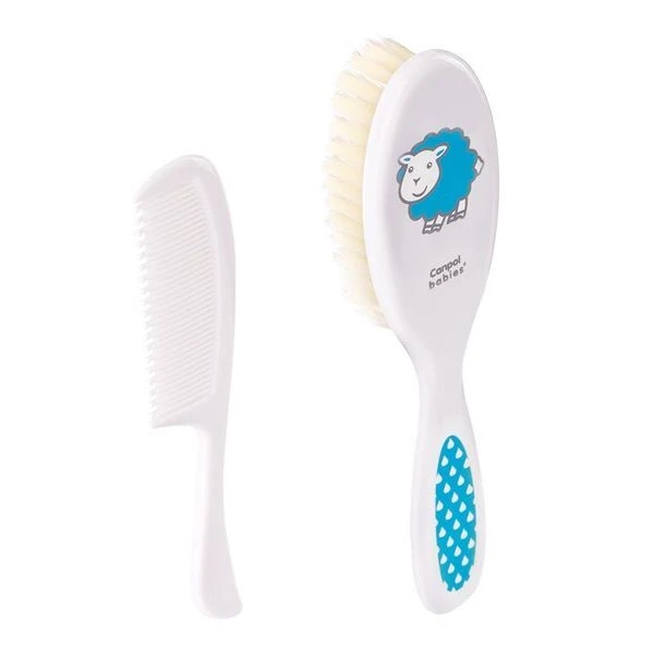 Canpol, szczotka i grzebień do włosów, od urodzenia, 2/417 blue, 1 zestaw