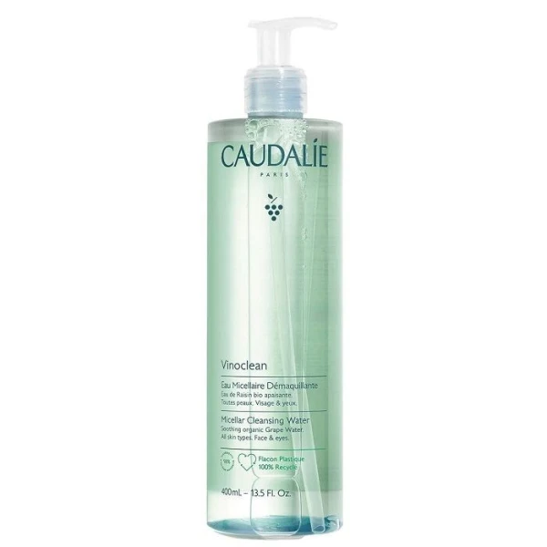 Caudalie Vinoclean, płyn micelarny do demakijażu do wszystkich rodzajów skóry, 400ml
