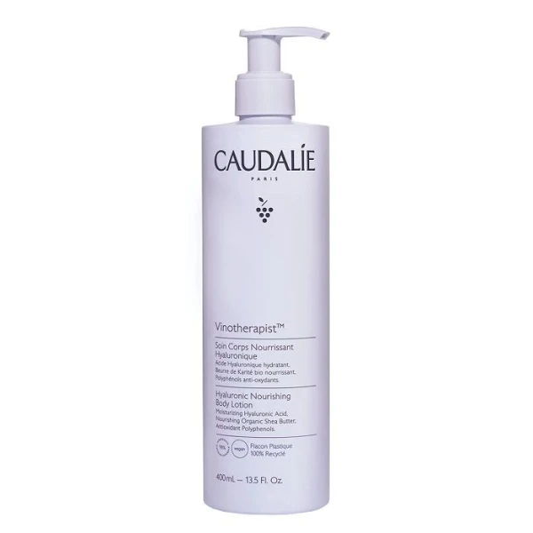 Caudalie Vinotherapist, nawilżający balsam do ciała z kwasem hialuronowym, 400ml
