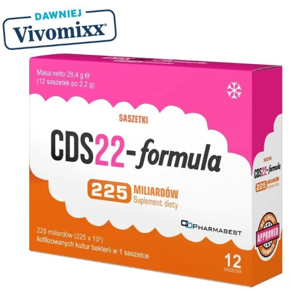 CDS22-formula 225 mld, 12 saszetek (dawniej Vivomixx) image