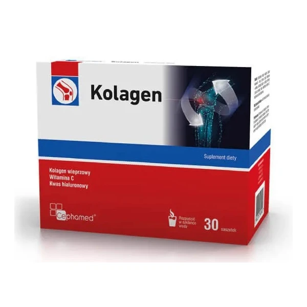 Cephamed, Kolagen, proszek, smak czarnej porzeczki, 30 saszetek