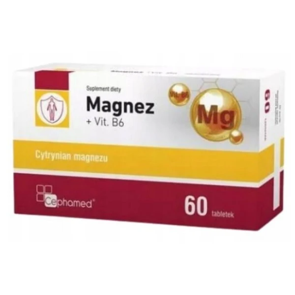 Cephamed, Magnez + Vit. B6, 60 tabletek
