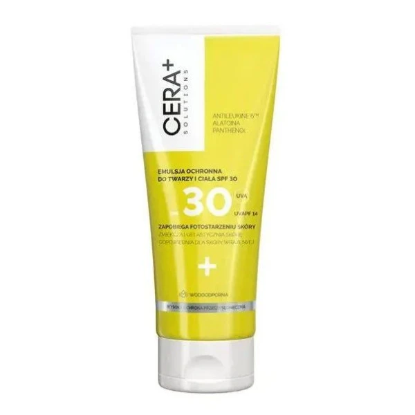 Cera+ Solutions, emulsja ochronna do twarzy i ciała SPF 30, 200ml