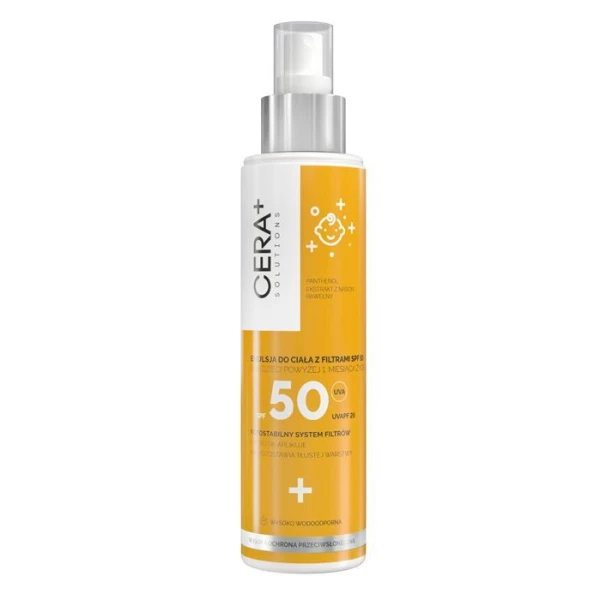 Cera+ Solutions, emulsja ochronna SPF 50, dla dzieci po 1 miesiącu życia, 150ml