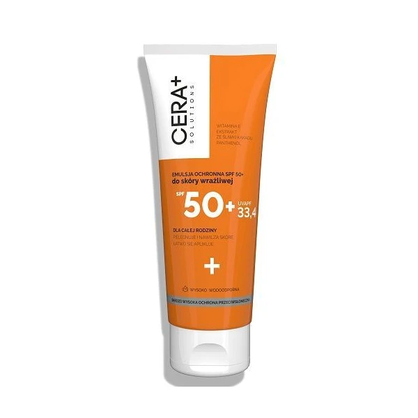 Cera+ Solutions, emulsja ochronna SPF 50+, skóra wrażliwa, po 1 miesiącu życia, 200ml