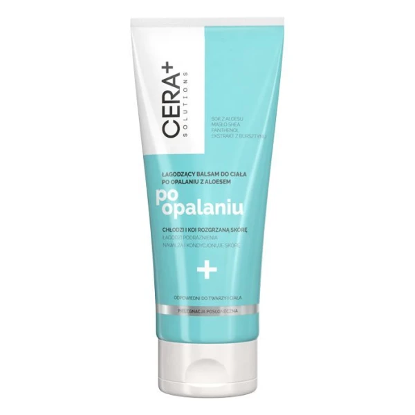 Cera+ Solutions, łagodzący balsam do ciała po opalaniu, z aloesem, 200ml