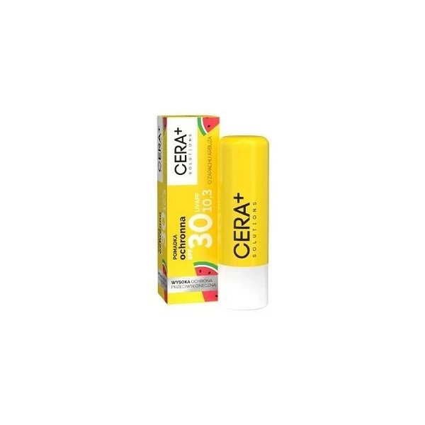 Cera+ Solutions, pomadka ochronna SPF 30, o zapachu arbuza, 4,9g