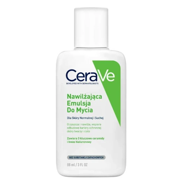 CeraVe, emulsja nawilżająca do mycia, dla skóry normalnej i suchej, 88ml