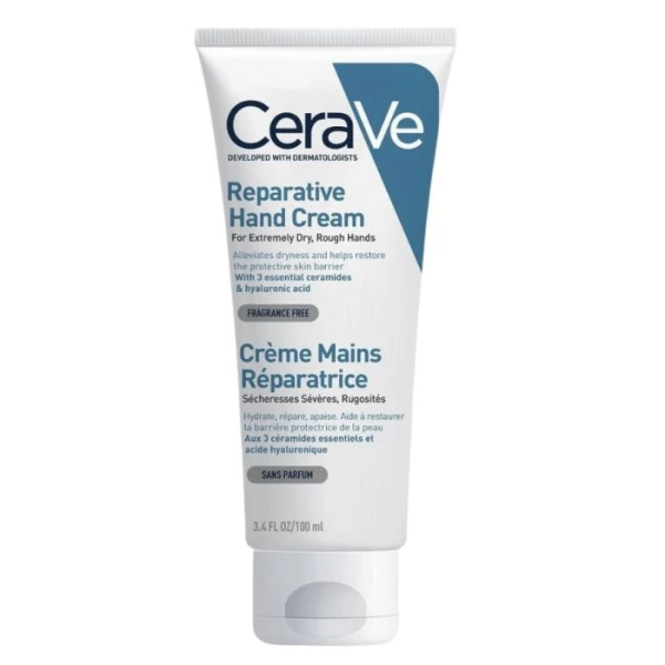 CeraVe, krem regenerujący do rąk, dla skóry bardzo suchej i wrażliwej, 100ml