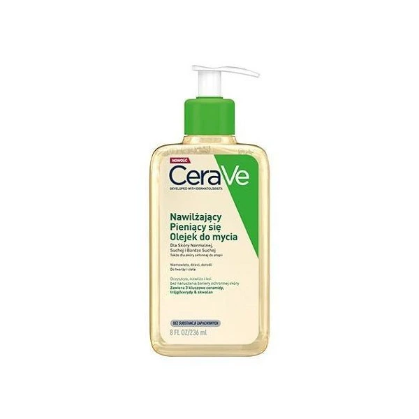CeraVe, olejek nawilżający do mycia, dla skóry normalnej i suchej, 236ml
