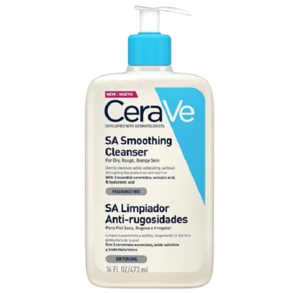CeraVe SA, żel wygładzający do mycia, dla skóry szorstkiej, suchej, 473ml