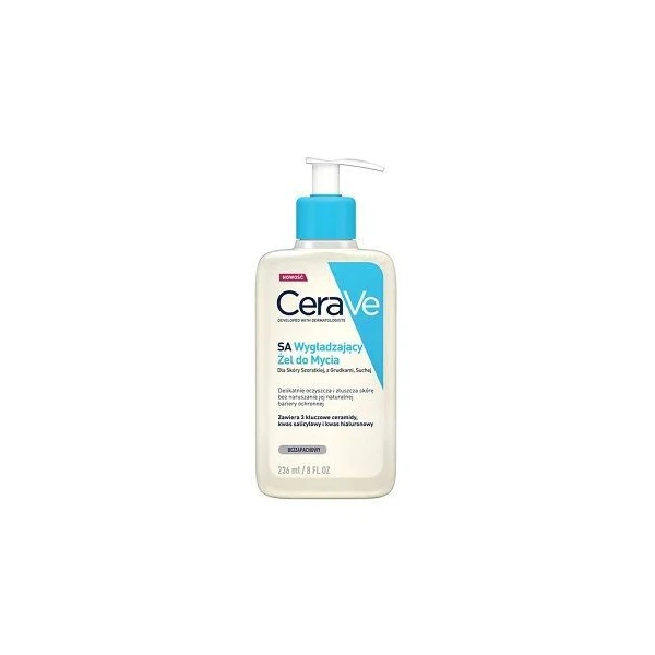 CeraVe SA, żel wygładzający do mycia, dla skóry szorstkiej, suchej, 236ml