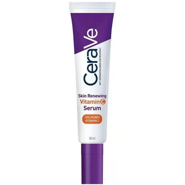 CeraVe Skin Renewing, rozświetlające serum z witaminą C dla skóry poszarzałej, 30ml