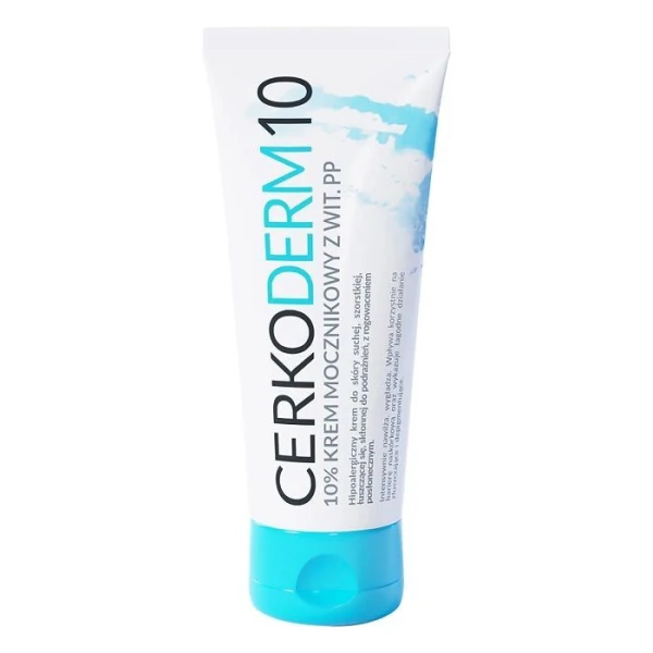 CerkoDerm 10, krem mocznikowy 10% z witaminą PP, skóra sucha, szorstka, 75ml