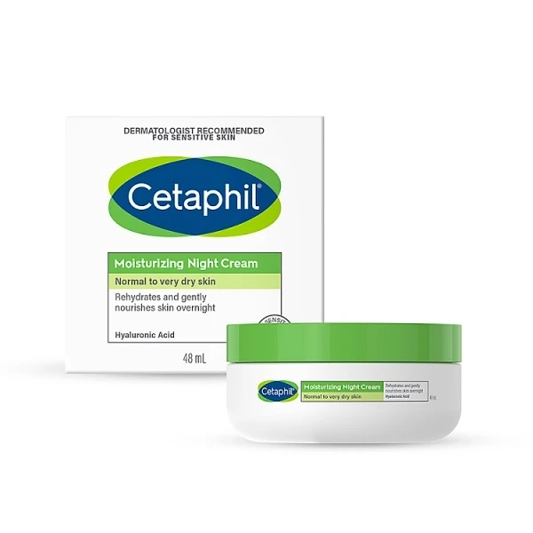 Cetaphil, krem nawilżający do twarzy na noc, 48ml