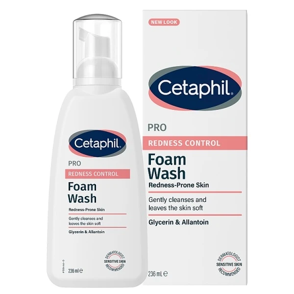 Cetaphil Pro Redness Control, pianka do mycia twarzy, cera z trądzikiem różowatym, 236ml