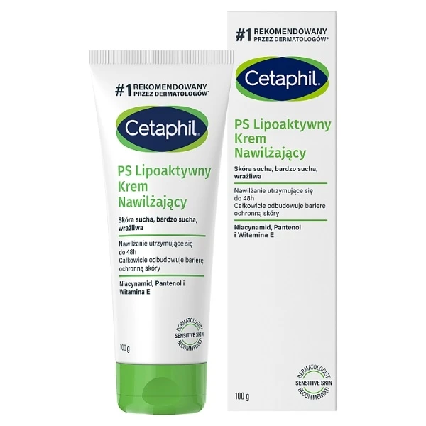 Cetaphil PS Lipoaktywny, krem nawilżający do twarzy i ciała, 100g