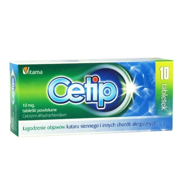 Cetip 10mg, 10 tabletek