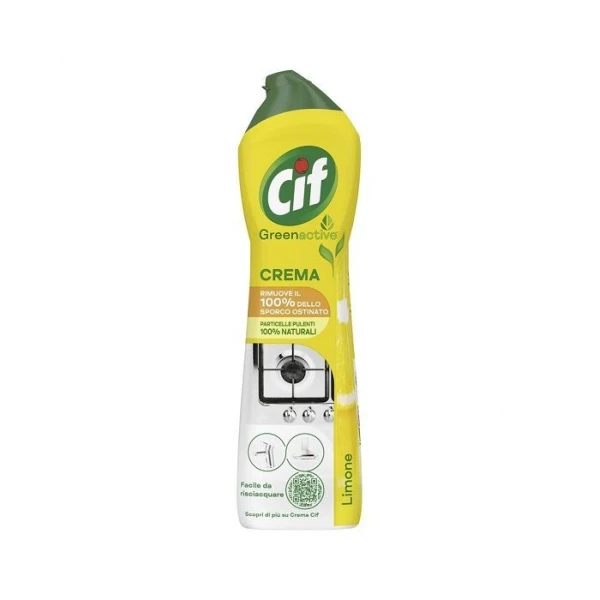 Cif GreenActive Crema Limone, mleczko uniwersalne do kuchni i łazienek, 500ml