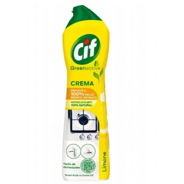Cif GreenActive Crema Limone, mleczko uniwersalne do kuchni i łazienek, 750ml