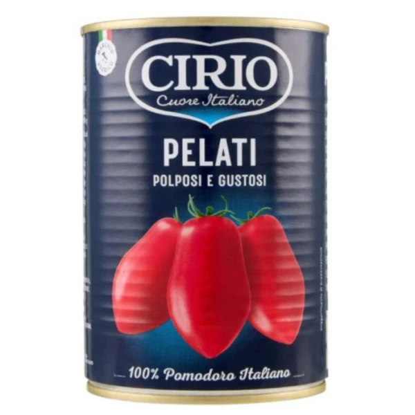 Cirio, Pomodori Pelati, pomidory całe bez skórki, 400g